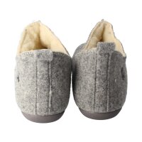 THIES 1856 ® Cozy Sheep Hausschuhe Slipper aus Schaffell grey Weite M+W