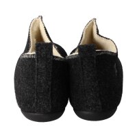 THIES 1856 ® Cozy Sheep Hausschuh Slipper aus Schaffell dark grey Weite M+W