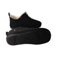 THIES 1856 ® Cozy Sheep Hausschuhe Slipper aus Schaffell dark grey Weite M+W