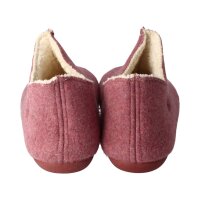 THIES 1856 ® Organic Vegane Hausschuhe Slipper aus Bio-Baumwolle bordeaux Weite M+W