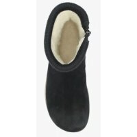 GROUNDIES® Iceland Winterstiefel Boots Veloursleder Schafswolle gefüttert schwarz Weite M+W