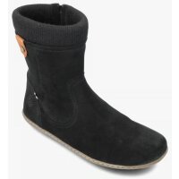 GROUNDIES® Iceland Winterstiefel Boots Veloursleder Schafswolle gefüttert schwarz Weite M+W