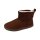 GROUNDIES® Cozy Boot Winterstiefel Boot Nubukleder Schafswolle gefüttert chocolate Weite M