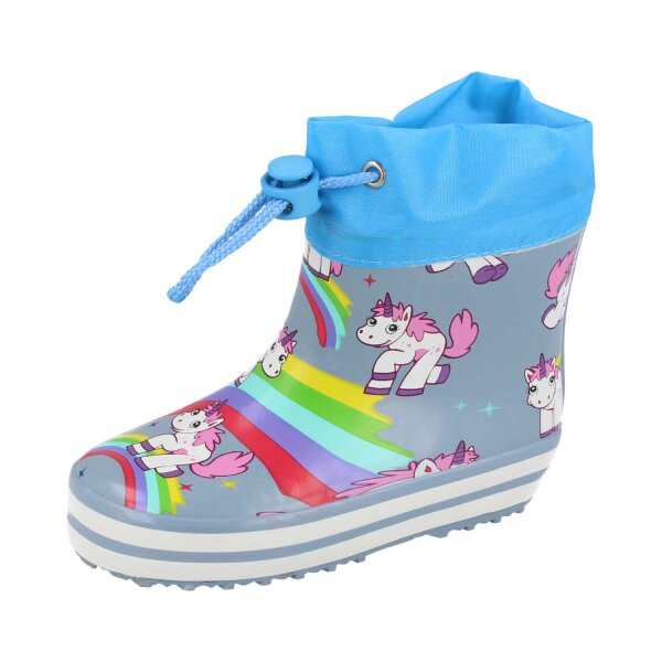 BECK Gummistiefel Rainbow mit Warmfutter Weite M+W