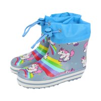 BECK Gummistiefel Rainbow mit Warmfutter Weite M+W
