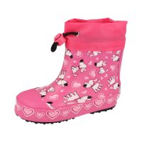 BECK Gummistiefel Hunde pink Weite M+W
