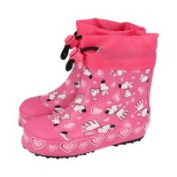BECK Gummistiefel Hunde pink Weite M+W