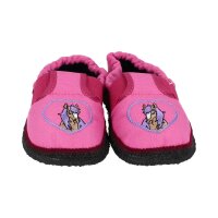 BECK Baumwollslipper Hausschuhe Pferdchen Weite M+W