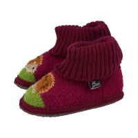 BECK Hausschuhe Igelchen aus Schurwolle atmungsaktiv...