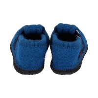 BECK Hausschuhe LKW aus Schurwolle atmungsaktiv blau Weite M+W