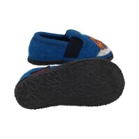 BECK Hausschuhe LKW aus Schurwolle atmungsaktiv blau Weite M+W