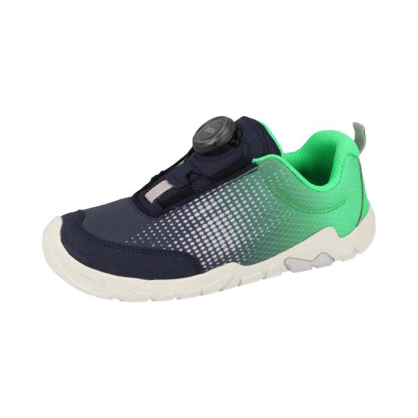 SUPERFIT TRACE BOA® Drehverschluss Sneaker low blau/hellgrün Weite M