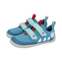AFFENZAHN Halbschuh Baumwolle Lucky Shark blau Weite S+M