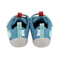 AFFENZAHN Halbschuh Baumwolle Lucky Shark blau Weite S+M