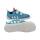 AFFENZAHN Halbschuh Baumwolle Lucky Shark blau Weite S+M 31