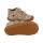 DEVELAB Barfuß Kinder-Halbschuhe Beige combi fantasy Dinosaurier Weite W