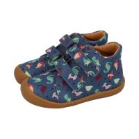 DEVELAB Barfuß Kinder-Halbschuhe blue combi fantasy...