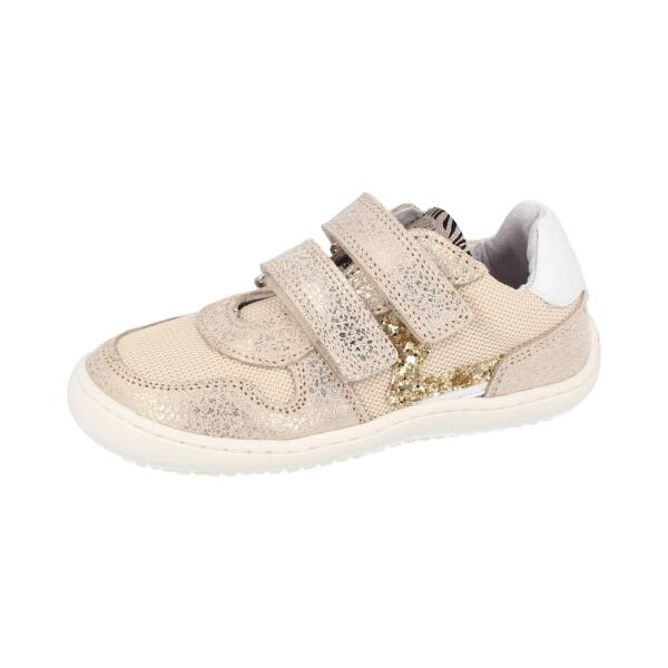DEVELAB Barfuß Sneaker – Lw Cut beige combi fantasy Weite S