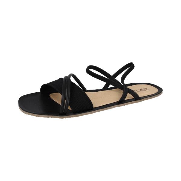GROUNDIES® CORFU Damen Sandalen schwarz Weite M