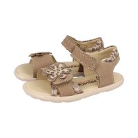 PRIMIGI Mädchen Barfußsandale beige/leo Weite M