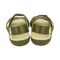 GROUNDIES® TWIG Kinder Barfußsandale khaki/gelb Weite M+W