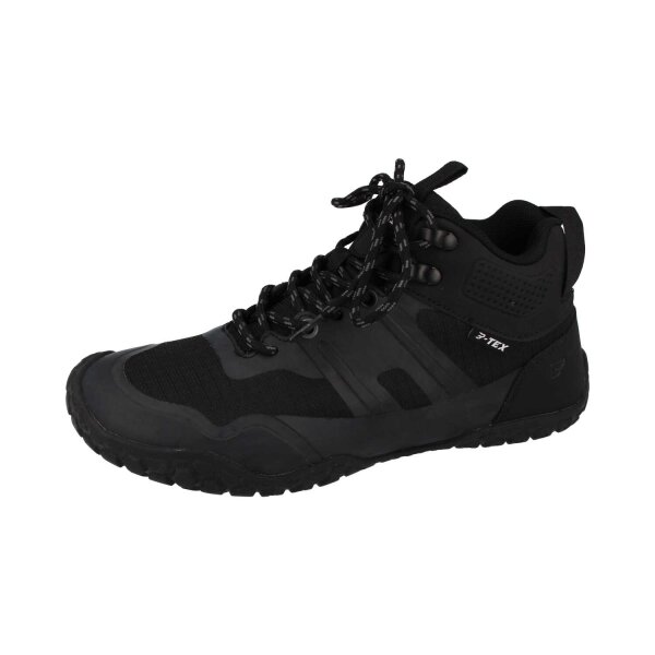 BALLOP KULUBA Barfußschuh Wander-/Treckingstiefel TEX Membrane schwarz Weite W