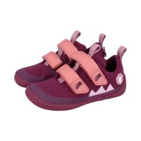 AFFENZAHN Halbschuh Baumwolle Lucky Otter lila Weite S+M