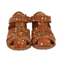 BISGAARD CARLY Sandale velours leder braun/confetti Weite M