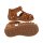 BISGAARD CARLY Sandale velours leder braun/confetti Weite M