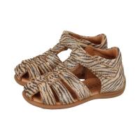 BISGAARD CARLY Sandale velours leder zebra/glitter NICHT...