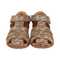 BISGAARD CARLY Sandale velours leder zebra/glitter NICHT Barfußschuh! Weite S
