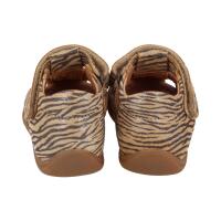 BISGAARD CARLY Sandale velours leder zebra/glitter NICHT Barfußschuh! Weite S