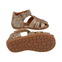 BISGAARD CARLY Sandale velours leder zebra/glitter Weite M