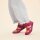 AFFENZAHN Sandale Vegan Breezy Vogel berry Weite M