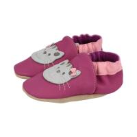 BECK Krabbelschuh Katze lila 18/19
