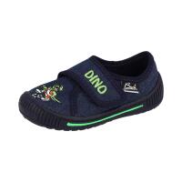 BECK Hausschuh Dino dunkelblau