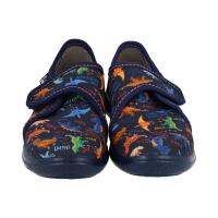 BECK Hausschuh Dinosaurier dunkelblau 27
