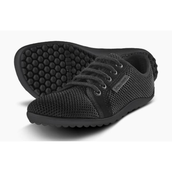 LEGUANO AKTIV Sneaker lavaschwarz, schwarze Sohle Weite M