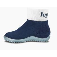 LEGUANO LEGUANITO Sockenschuhe navy Weite M+W