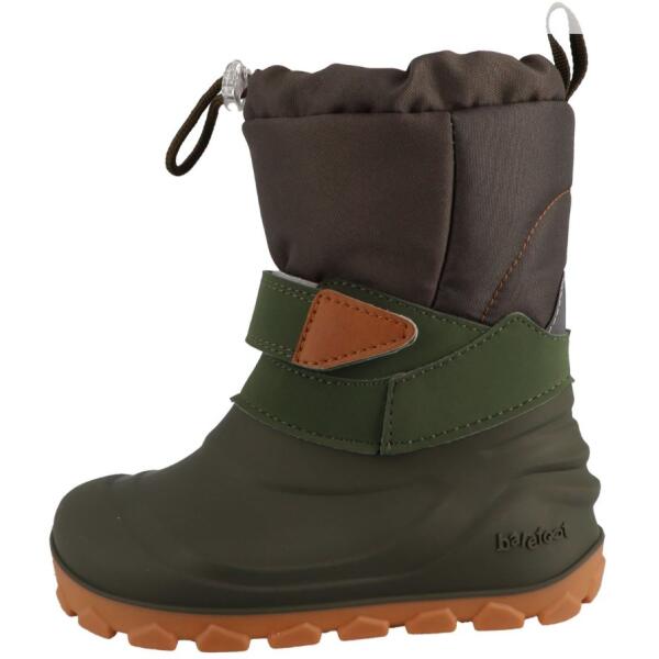 LURCHI JAN Barfuß-Gummistiefel mit dicker Fütterung aus PES olive Weite M+W 31