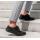 LEGUANO DEAN nubukleder Halbschuh schwarz, Gratis Socken dazu Weite M+W