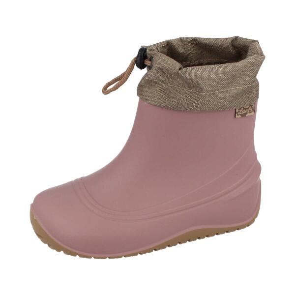 LURCHI Barfuß-Gummistiefel mit dicker Fütterung rose Weite M+W