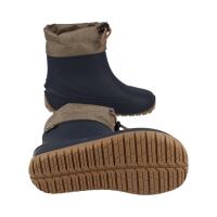 LURCHI Barfuß-Gummistiefel mit dicker Fütterung navy Weite M+W