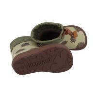 BISGAARD Barfuß-Gummistiefel mit dicker Fütterung Igel grün Weite M+W