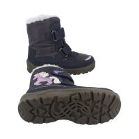 LURCHI KANANI SYMPATEX Winterstiefel Blinklichter navy Weite M