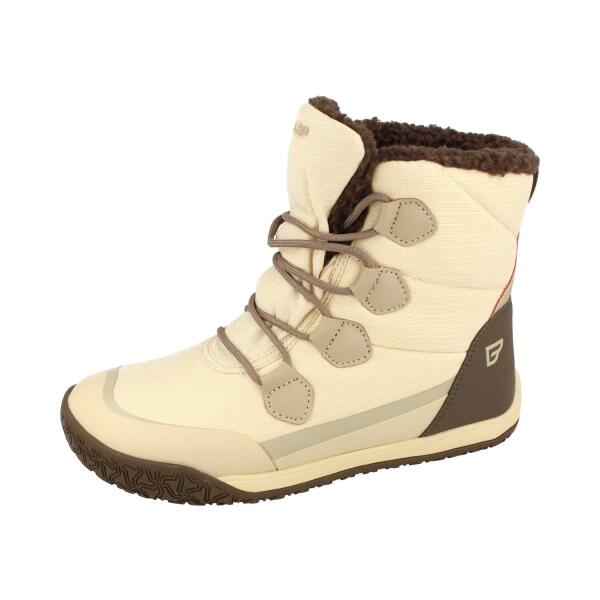 BALLOP NORDUN Barfuß Winterstiefel beige/braun Weite W