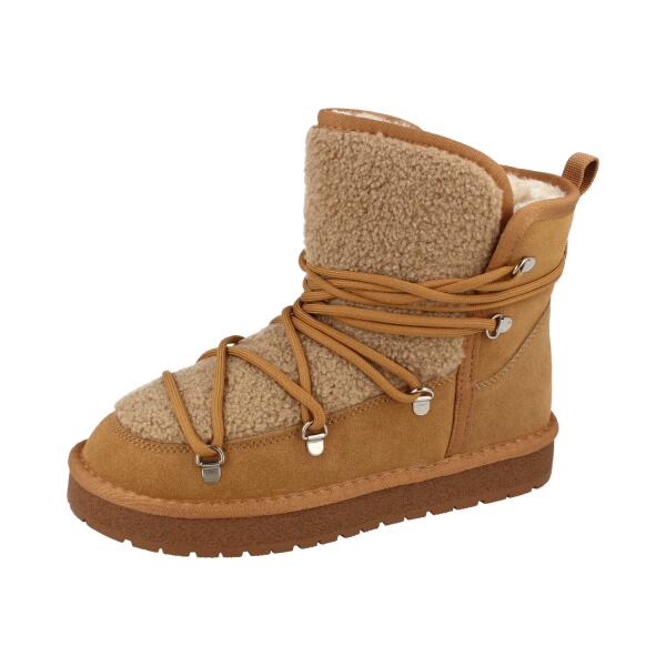 LA STRADA Winterstiefel Teddy Feel beige Weite M