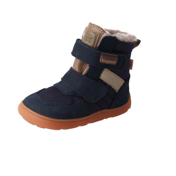 BISGAADR TIMO TEX Barfuß-Winterstiefel navy Weite M