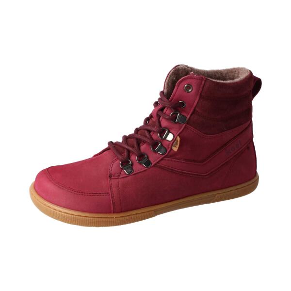 KOEL FOX Hydro Tex Barfußstiefel berry Weite M