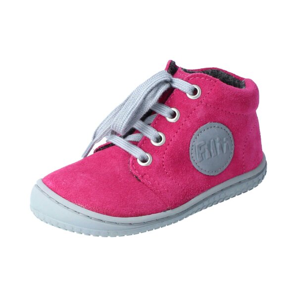 GECK Halbschuh pink velours fleece laces Weite/M 23